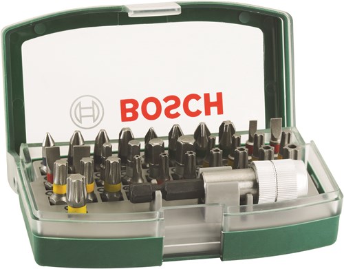 Bosch accessoires promoline jeu d'embouts de tournevis 32 pièces avec code couleur - 2607017560