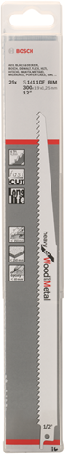 Accessoires Bosch lame de scie alternative s1411df bois lourd métal | 250 mm | 100 pièces - 2608656567