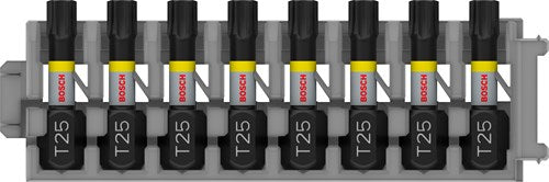 Imp bosch accessoires embout à vis act control t25, 25 mm 8x - 2608522381