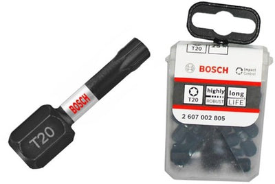 Imp bosch accessoires embout de tournevis | boîte de tic tac | 25x acte t20 25mm - 2607002805