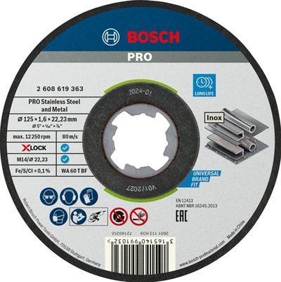 Bosch accessoires meule x-lock sphinox 10x125x1,6 mm - 2608619364