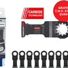Accessoires Bosch starlock aiz 32 apib bim, bois+métal, incurvé-tec 32 x 50 - pack 10 pièces + expert aiz 32 apilt - 2608902398