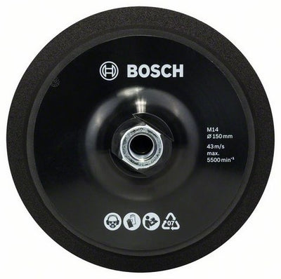 Plateau support Bosch m 14 - ø 150 mm - avec fermeture Velcro