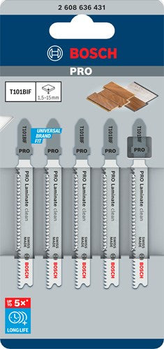 Lame de scie sauteuse Bosch t101bif (5 pièces)