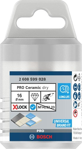 Accessoires Bosch x-lock diamant perceuse à sec vitesse à sec ? 16mm - 1 pièce(s) - 2608599028