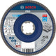Bosch accessoires x-lock disque à lamelles coudé, plastique ø125mm, g 60, x571, idéal pour le métal - 2608621768