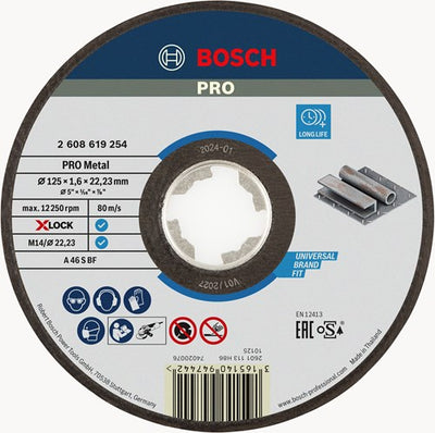 Bosch X-Lock Expert pour Metal Doornenkrijf, Ø 125 mm