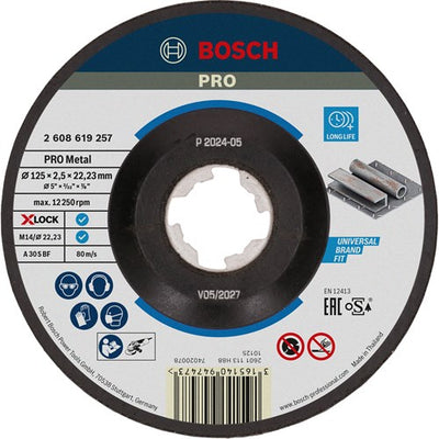 Bosch Cutting Disc X-Lock Expert pour métal 125 mm GE