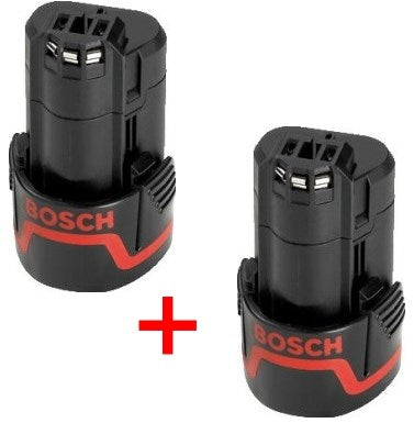Batterie Bosch bleue 12v (10,8v) 2,0ah li-ion | pack duo - 1600z00040