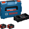 Bosch bleu 18v 8.0ah batterie de démarrage ensemble exba18v-80 2-320 | 2x exba18v-80 + chargeur exal18v2-320 - 1600a0373x