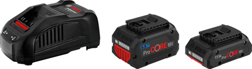 Kit de démarrage Bosch bleu 18v avec 2 batteries | 1x procore18v 5.5ah + 1x procore18v 4.0ah + chargeur gal 1880 cv - 1600a0214a