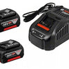 Kit de démarrage Bosch bleu 18v avec 2 batteries gba 18v 5.0ah + chargeur gal 1880 cv - 1600a00b8j