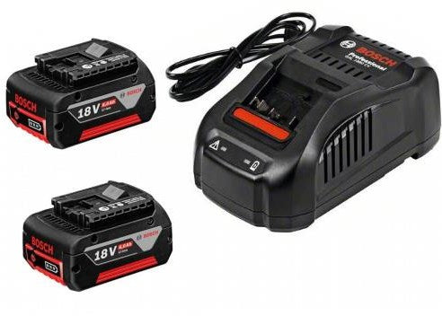 Kit de démarrage Bosch bleu 18v avec 2 batteries gba 18v 5.0ah + chargeur gal 1880 cv - 1600a00b8j