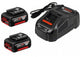 Kit de démarrage Bosch bleu 18v avec 2 batteries gba 18v 5.0ah + chargeur gal 1880 cv - 1600a00b8j