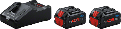 Bosch bleu 2 x procore18v 8.0ah + 1 x gal 18v-160 | jeu de batteries - 1600a02t5p