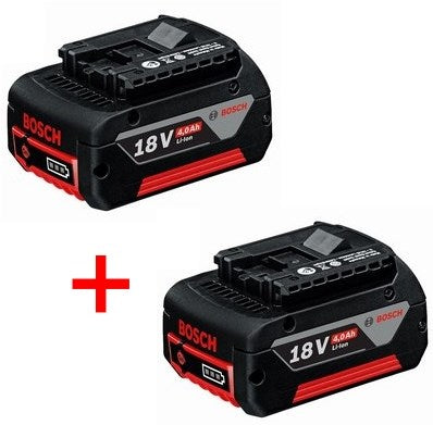 Batterie bleue Bosch 18 v li-ion 4,0ah | pack duo - 1600z00042