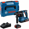 Perceuse à percussion sans fil Bosch bleu gbh 18v-22 | 1,9 an | Batterie 2 x 4,0 Ah + chargeur rapide | en l-boxx - 0611924002