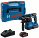 Perceuse à percussion sans fil Bosch bleu gbh 18v-22 | 1,9 an | Batterie 2 x 4,0 Ah + chargeur rapide | en l-boxx - 0611924002