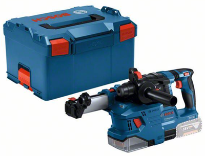 Perceuse à percussion sans fil Bosch blue gbh 18v-22 + aspiration de poussière gde 18v-12 | sans piles ni chargeur | en l-boxx - 0611924004