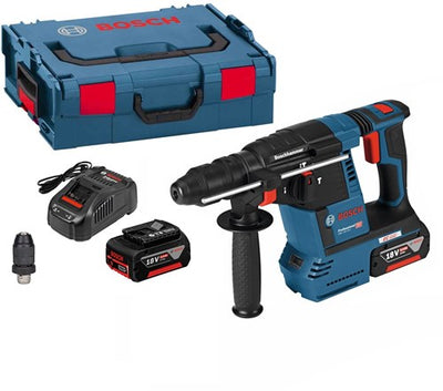 Bosch bleu gbh 18v-26 f marteau perforateur sans fil 2.6j | 5.0ah dans l-boxx - 0611910007