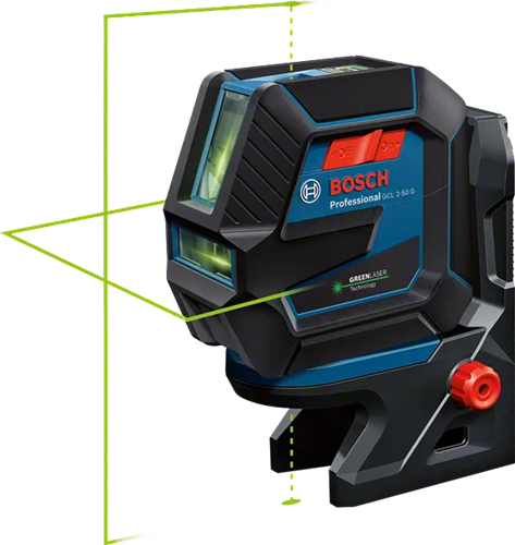 Laser combiné professionnel Bosch bleu gcl 2-50 g | y compris trépied de chantier bt 150 - 0601066m01