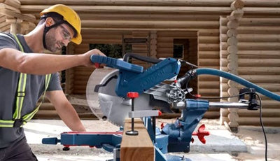 Scie à onglet professionnelle Bosch bleue gcm 340-305 d | 1800w-0601b60000