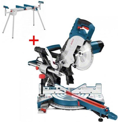 Scie à tronçonner Bosch bleue GCM 8 SJL | 216mm 1600w | + châssis gta 2600 - 0615990fv8