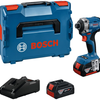 Visseuse à percussion sans fil Bosch GDR 18V-215 bleue | comprenant 2x GBA 18v 4,0 ah chargeur gal 18v-40 - 06019n2002