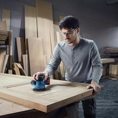 Bosch bleu gex 185-li professionnel | ponceuse excentrique sans fil | 18v | corps | sans chargeurs de batteries | en boîte - 06013a5020