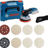 Bosch bleu gex 18v-125 professionnel | ponceuse excentrique sans fil | 18v sans chargeur de batteries + kit de démarrage m480 | en l-boxx - 0615a5004h