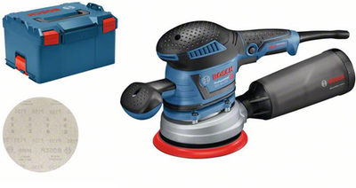 Ponceuse excentrique Bosch bleue gex 40-150 | 150 mm 400 W | en l-boxx - 060137b201
