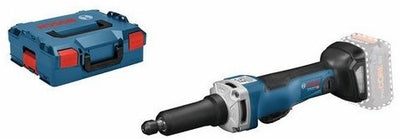 Meuleuse droite professionnelle Bosch blue ggs 18v-23 plc avec interrupteur de sécurité sans batteries ni chargeur en l-boxx - 0601229200