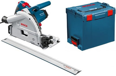 Scie plongeante Bosch bleue gkt 55 gce | + Rail de guidage 1,6 m | en l-boxx - 0601675002