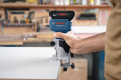 Fraise à chants sans fil professionnelle Bosch blue glf 18v-8 | 18v | sans batterie ni chargeur | en boîte - 06016c6000