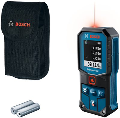 Télémètre laser Bosch bleu glm 40-31 | 2 piles 1,5v lr6 (aa) + coffret de rangement - 0601075000