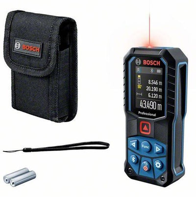 Bosch bleu glm 50-27 c | télémètre laser professionnel | Bluetooth | adaptateur pour trépied 6,3 mm - 0601072t00