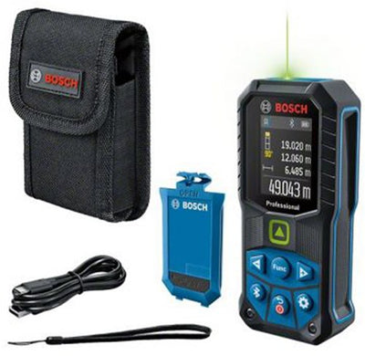 Bosch bleu glm 50-27 cg | télémètre laser professionnel | batterie rechargeable | 50 mètres | vert - 0601072u01