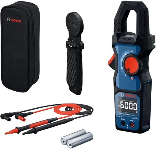 Pince multimètre professionnelle Bosch bleue GMC 600-15 + support magnétique MH1 - 0601077601