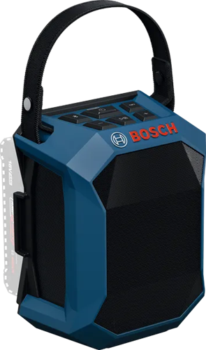 Haut-parleur à batterie Bosch bleu GPB 18V-1C | y compris poignée de transport | sans batterie ni chargeur - 06014a7000