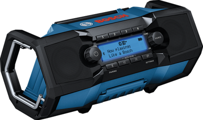 Radio à batterie Bosch bleue gpb 18v-3sc | FM, DAB+ et Bluetooth | sans piles ni chargeur - 06014a3300