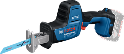 Scie alternative Bosch bleue gsa 18v-24 | en solo | y compris lame de scie s922ef et s2345x | sans batterie ni chargeur - 06016a5100