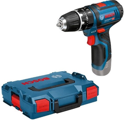 Perceuse à percussion solo Bosch bleue GSB 12v-15 | sans batteries ni chargeur en l-boxx - 06019b690e