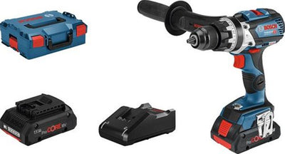 Bosch bleu gsb 18v-110 c professionnel | perceuse à percussion sans fil | 2x 18v procore 4.0ah li-ion dans l-boxx - 06019g030b