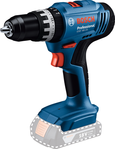 Bosch professional gsb 18v-25 perceuse à percussion sans fil 18v corps de base - 06019k9300