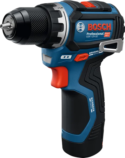 Perceuse sans fil Bosch bleue gsr 12v-32 | 2x GBA 12v 2.0 ah et chargeur gal 12v-20 - 06019n7003