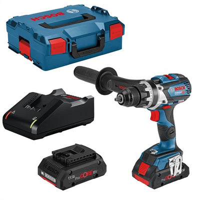 Bosch blue gsr 18v-110 c - Set perceuse/tournevis sur batterie li-ion 18v (batterie 2x4,0ah) en l-boxx - 06019g010a