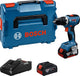 Bosch perceuse-visseuse sans fil bleue gsr 18v-65 | 18v | y compris chargeur rapide gal 18v-40 2x batterie gba 5.0ah - 06019n3203