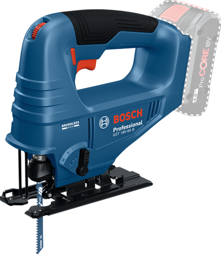 Bosch bleu gst 18v-95 b batterie scie sauteuse | hors batterie et chargeur - 06015b7001