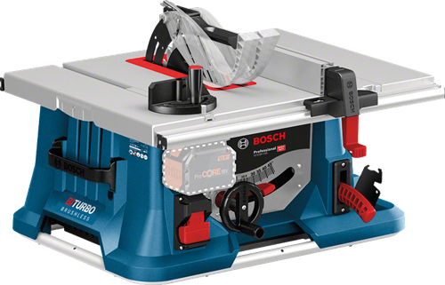 Bosch bleu gts 18v-216 | scie à table sans fil | biturbo | corps | sans chargeurs de batteries - 0601b44000