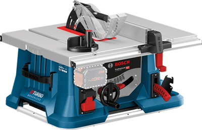 Bosch bleu gts 18v-216 | scie à table sans fil | biturbo | corps | sans chargeurs de batteries - 0601b44000